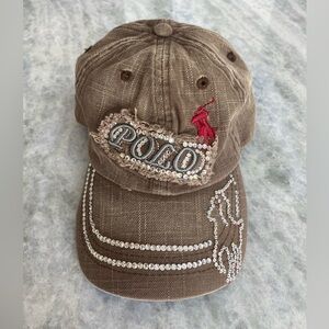 Y2K Polo Ralph Lauren Swarovski vintage hat